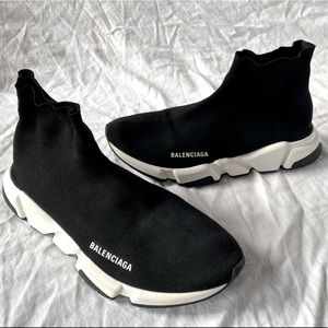 BALENCIUSSIES!!! Mens Balenciaga Speed Sock Recycled Knit Sneakers *EUC*
